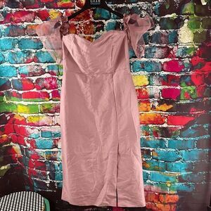 True Decadence Midi Tulle Sleeve Dress Size 14